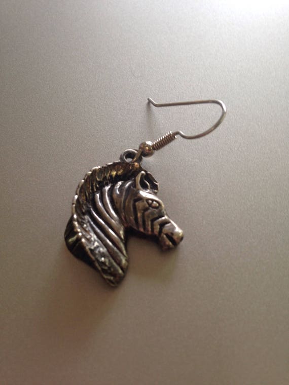 Sterling Silver Zebra Earrings - image 2