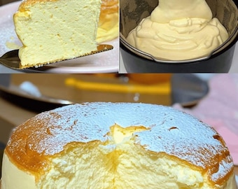 RICETTA FACILE per una soffice cheesecake giapponese: stile soufflé (download digitale)