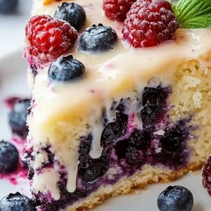 Blueberry Cream Cheese Coffee Cake Recipe (Digital Download)