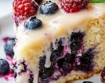 EINFACHES REZEPT für Blaubeer-Frischkäse-Kaffee-Kuchen-Rezept (Digitaler Download)