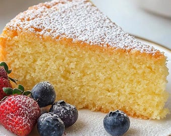 Ricetta della torta soffice al burro e vaniglia / Dolce in stile pasticceria (Download PDF)