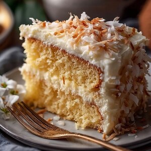EASY RECIPE For Homemade Coconut Cake Recipe | Moist & Fluffy Dessert
