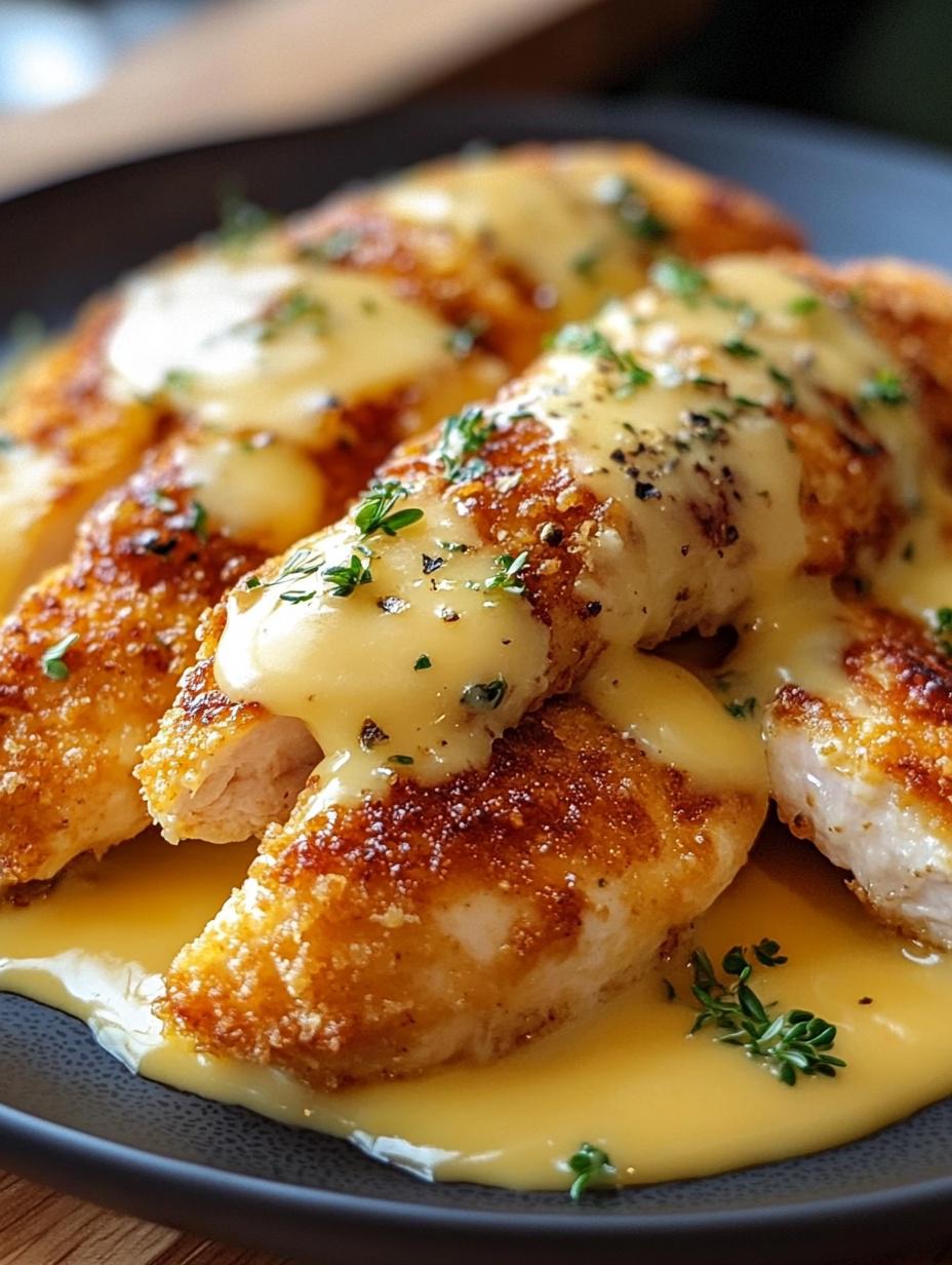 Crispy Chicken With Creamy Garlic Butter Sauce Recipe (digital