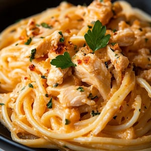 Creamy Garlic Chicken Pasta Recipe: Easy Dinner (Digital Download)