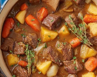 EASY RECIPE For Hearty Beef Stew Recipe | Homestyle Dinner (PDF Download)