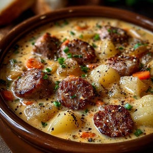LA MEJOR RECETA de sopa casera de patatas y salchichas Descargar.