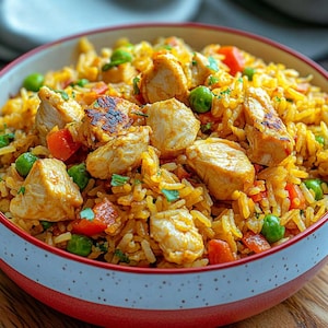 EASY RECIPE For Chinese Chicken Fried Rice Recipe: Fast Dinner (Instant Download)
