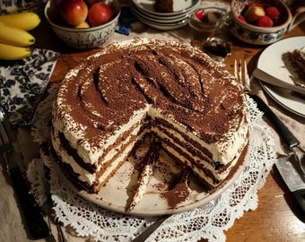 RICETTA FACILE per la ricetta della torta tiramisù fatta in casa: istruzioni passo passo (download immediato)
