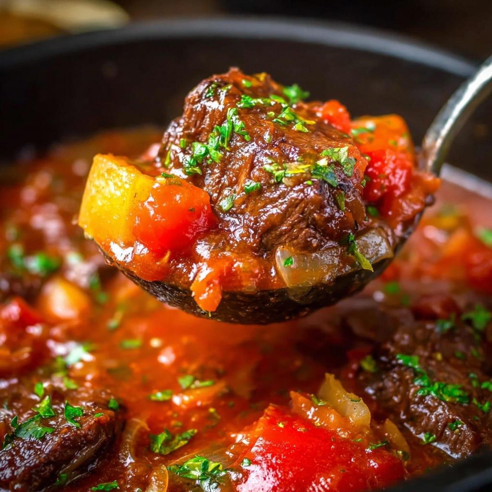 EASY RECIPE for Slow Cooked Beef Stew Recipe PDF | Tender Beef in Rich ...