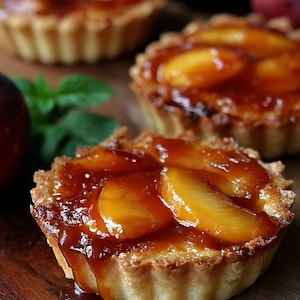 BEST RECIPE For Mini Brown Butter Peach Tarts Download.