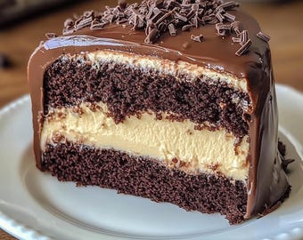 RECETA FÁCIL de Pastel de Chocolate: Relleno de Queso Crema (Descarga Digital)