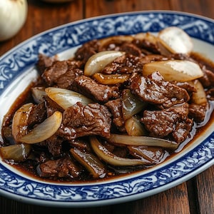 Authentic Chinese Beef and Onions Recipe (Instant Download)