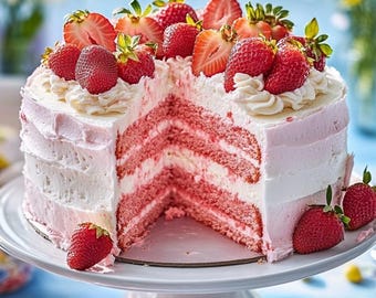 strawberry cake　0603 BEST RECIPE for Homemade Strawberry Cake Recipe - Instant