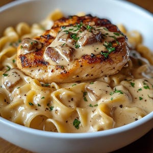 Huhn mit Butternudeln Rezept: Einfaches Abendessen (PDF Download)