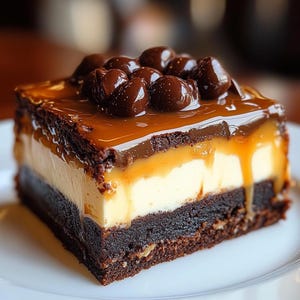 Caramel Cheesecake Brownie Bars Recipe (Digital Download)