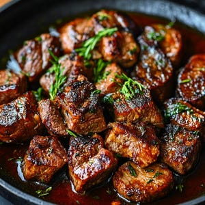 BEST RECIPE For Garlic Butter Steak Bites Recipe Download.