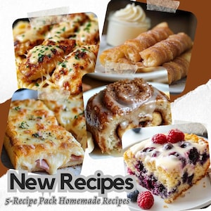 Easy Homemade Recipes Pack: Sweet & Savory Treats (Instant Download)