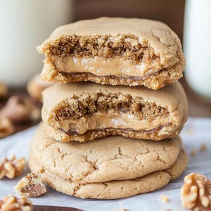 BEST RECIPE for Homemade Soft Peanut Butter Cookies with Gooey Filling Download.