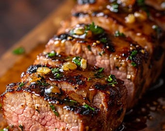 RECETA FÁCIL de Solomillo de Cerdo Glaseado con Miel y Ajo (Descarga Digital)