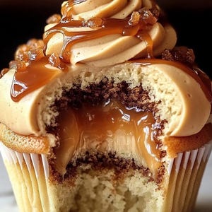 Salted Caramel Cupcakes Recipe (Digital Download)