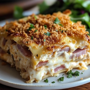 Hähnchen Cordon Bleu Lasagne Rezept Cremiges Abendessen (PDF Download)