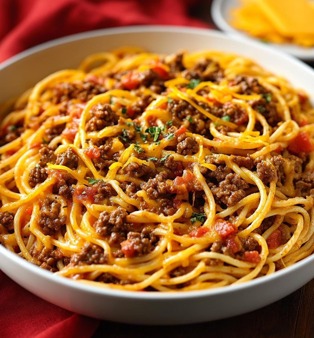 One Pot Taco Spaghetti Recipe: Easy Dinner (Digital Download)