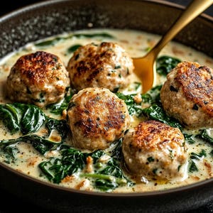 MELHOR RECEITA PARA Receita de Almôndegas de Peru Cremosas com Alho e Parmesão para Baixar.