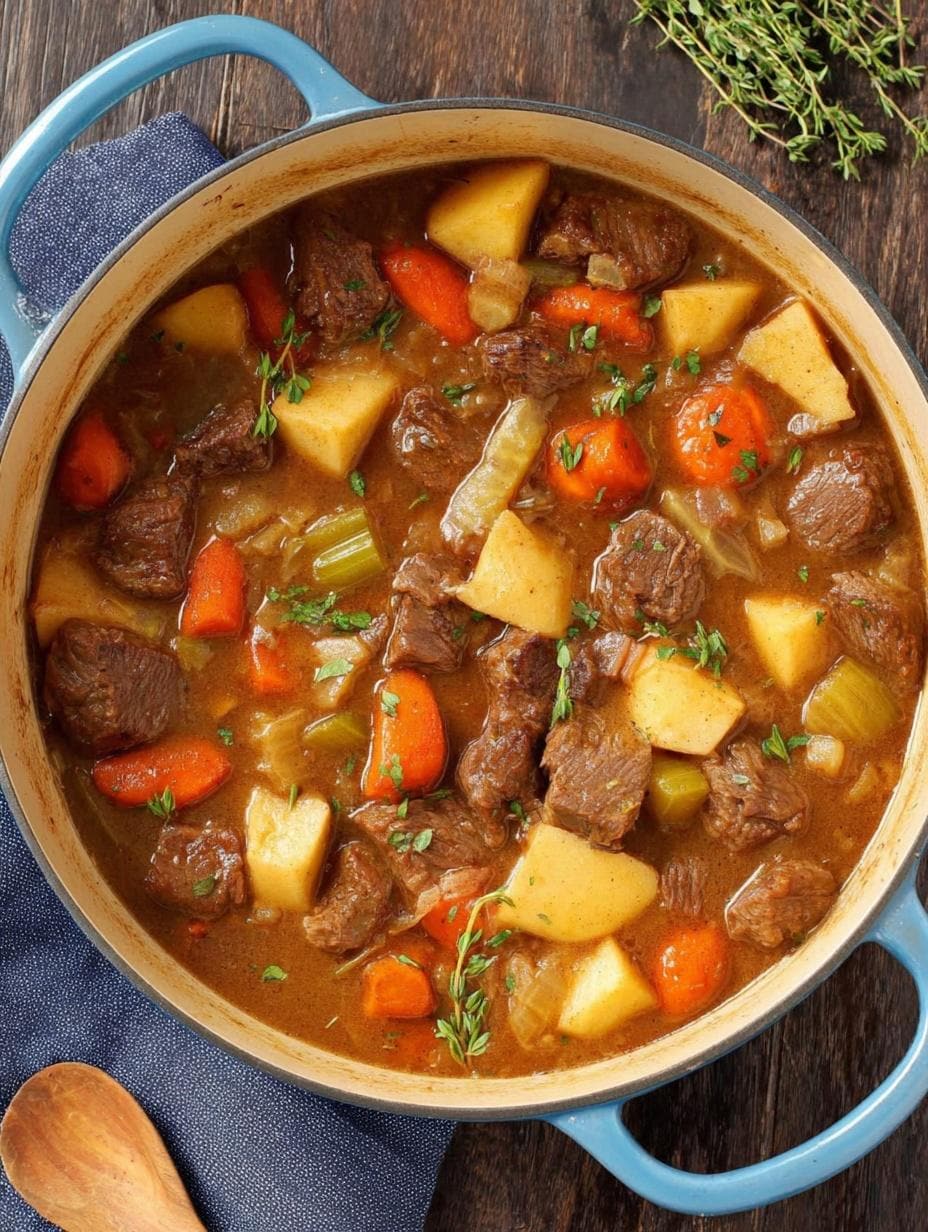 EASY RECIPE for Hearty Beef Stew Recipe | Homestyle Dinner (PDF ...