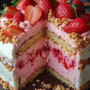 EASY RECIPE For Strawberry Shortcake Cheesecake Recipe: Fast Digital Download