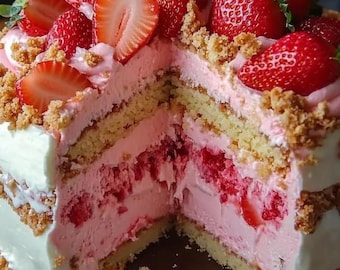 Strawberry Cheesecake Stuffed Berries with Crumble Topping
