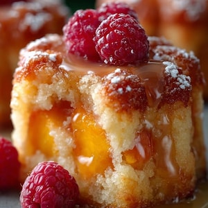 Peach and Cream Mini Pound Cake Recipe: Juicy Peach Treat (Downloadable PDF