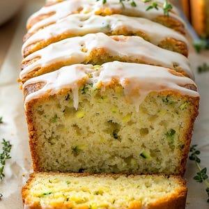 BEST RECIPE For Homemade Zucchini Bread with Lemon Glaze and Thyme Download.