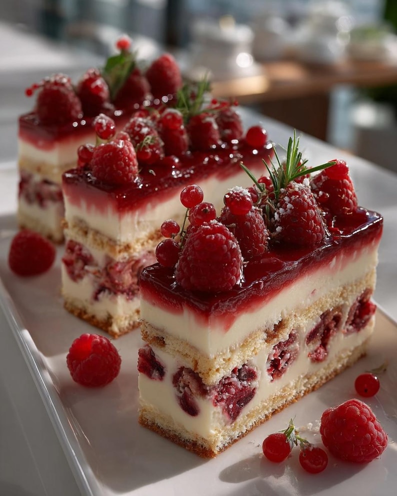 EASY RECIPE for Raspberry Cream Layer Squares – Digital Recipe Download ...
