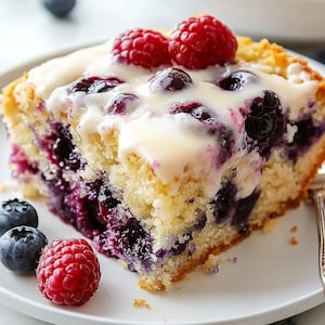 Blueberry Cream Cheese Coffee Cake Recipe (Digital Download)