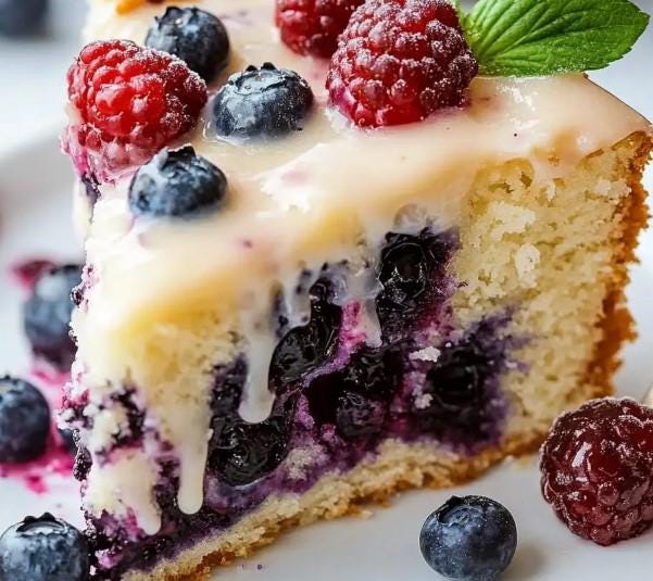 Blaubeer-Frischkäse-Kaffee-Kuchen-Rezept (digitaler Download)