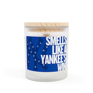 Customizable Themed Candle, 11oz Frosted Glass Candle, Sports Fan Gift, Home Decor, Aromatic Candle, Birthday Gift, Baseball Candle