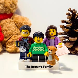Custom Family Minifigures | Gift for Family, Gift for Mom, Gift for Dad, Gift for Him, Gift for Her, Personalized Gift, Thanksgiving Gift
