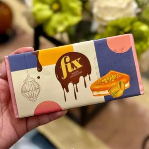 FIX DUBAI CHOCOLATE 200g Milk Chocolate with Rich Filling, Delightful Texture, Halal