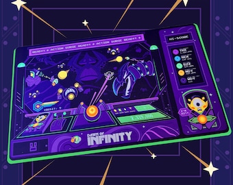 Dawn of Infinity Playmat // TCG Desk Mat and Mousepad // Accesories for Lorcana
