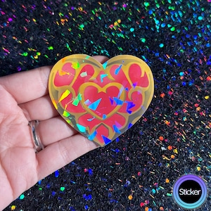 Heart Container Sticker, Legend of Zelda Breath of the Wild Sticker