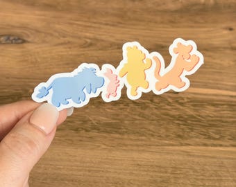 Winnie the Pooh & Friends Sticker, Silhouette Decal