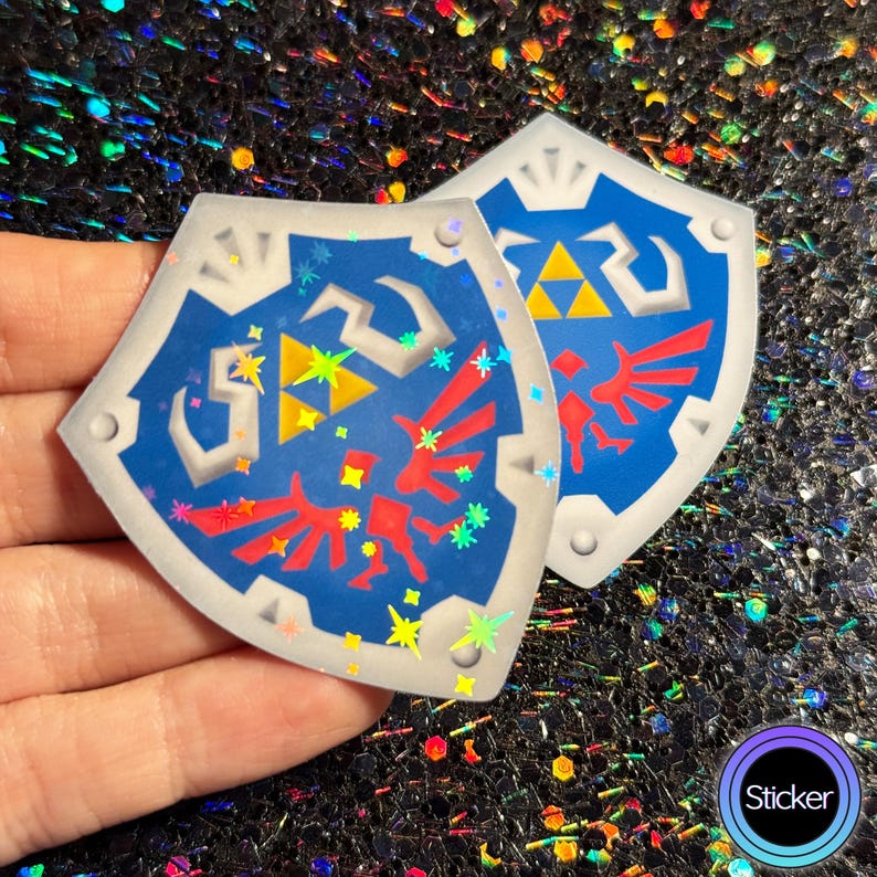 Shild Sticker Hylian Shield Sticker, Legend of Zelda Sticker - Etsy