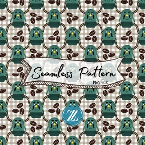 Animal Crossing New Horizons Brewster Gyroid Wallpaper, PNG Seamless Patterns, Digital Paper Download