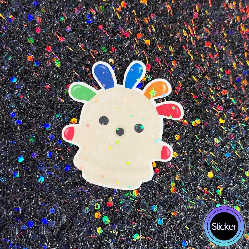 Gyroid Stickers Holographic Animal Crossing Gyroid Sticker - Etsy