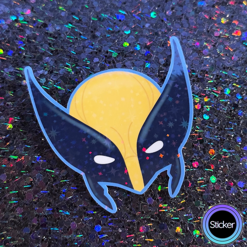 Wolverine Icon Sticker Holographic Wolverine Sticker - Etsy