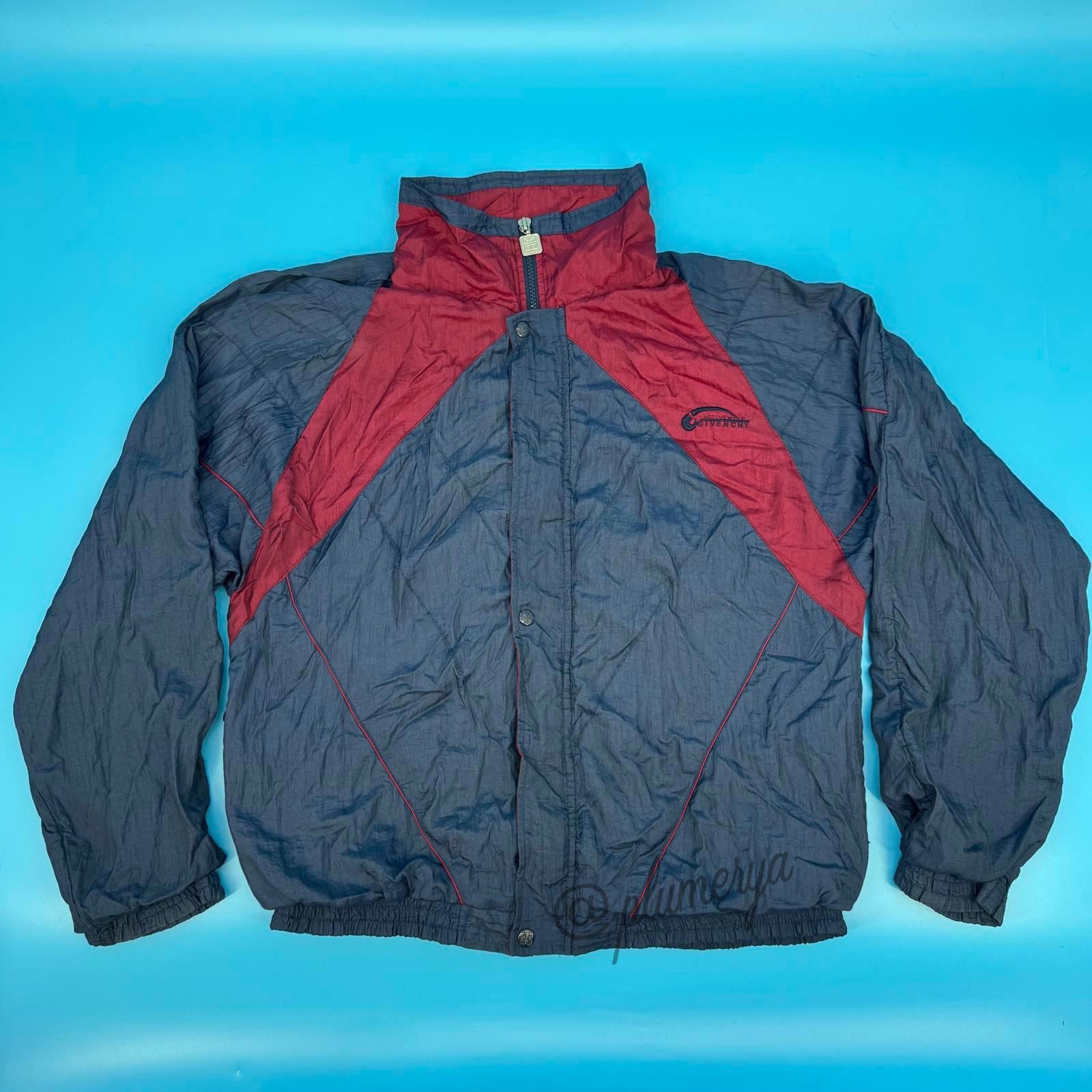 ジャケット・アウター 90's GIVENCHY WOOL CHINA JACKET GIVENCHY Vintage Activewear Jacket 80s 90s Color Block Purple Blue