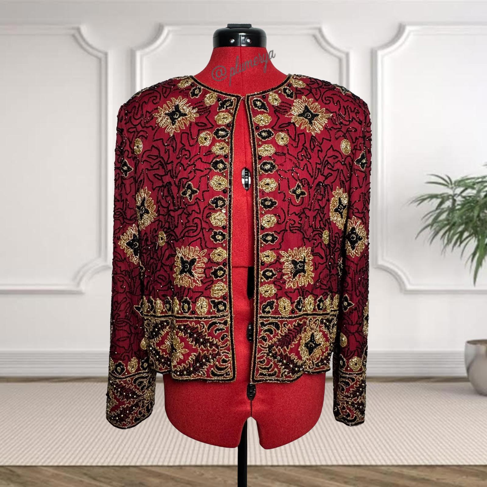 Suit Jacket Red Roses