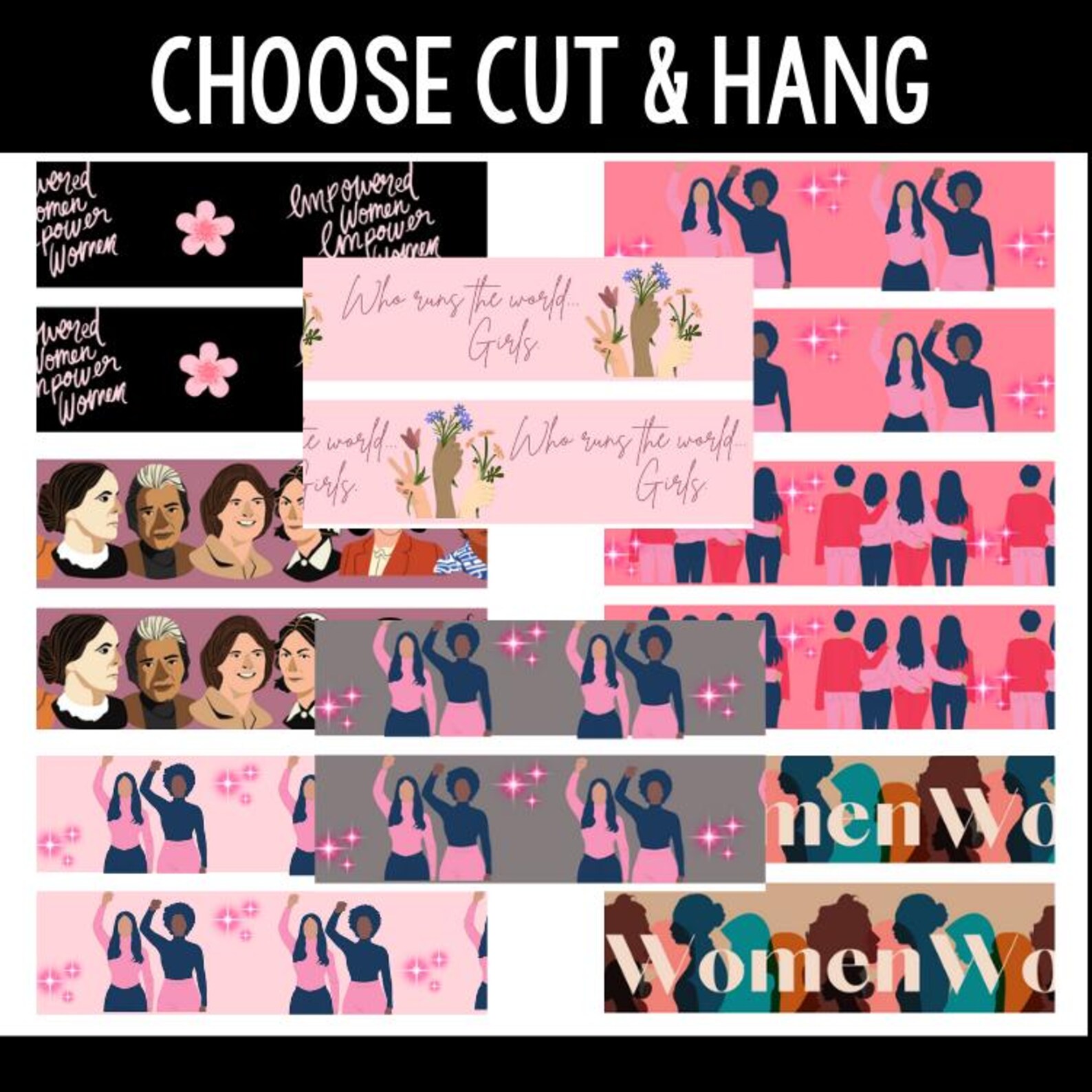 Womens History Month Bulletin Board Borders | Holiday Borders | Spring ...