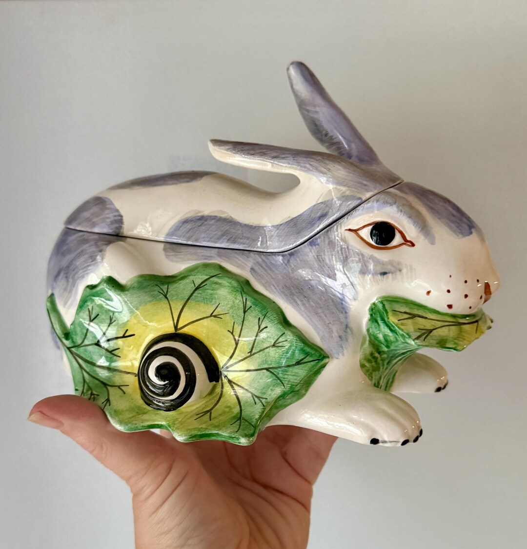 Geo Rabbit Paris Tureen Italian Mottahedeh Rabbit Tureen: Easter Home Decor | Spring Decor ...