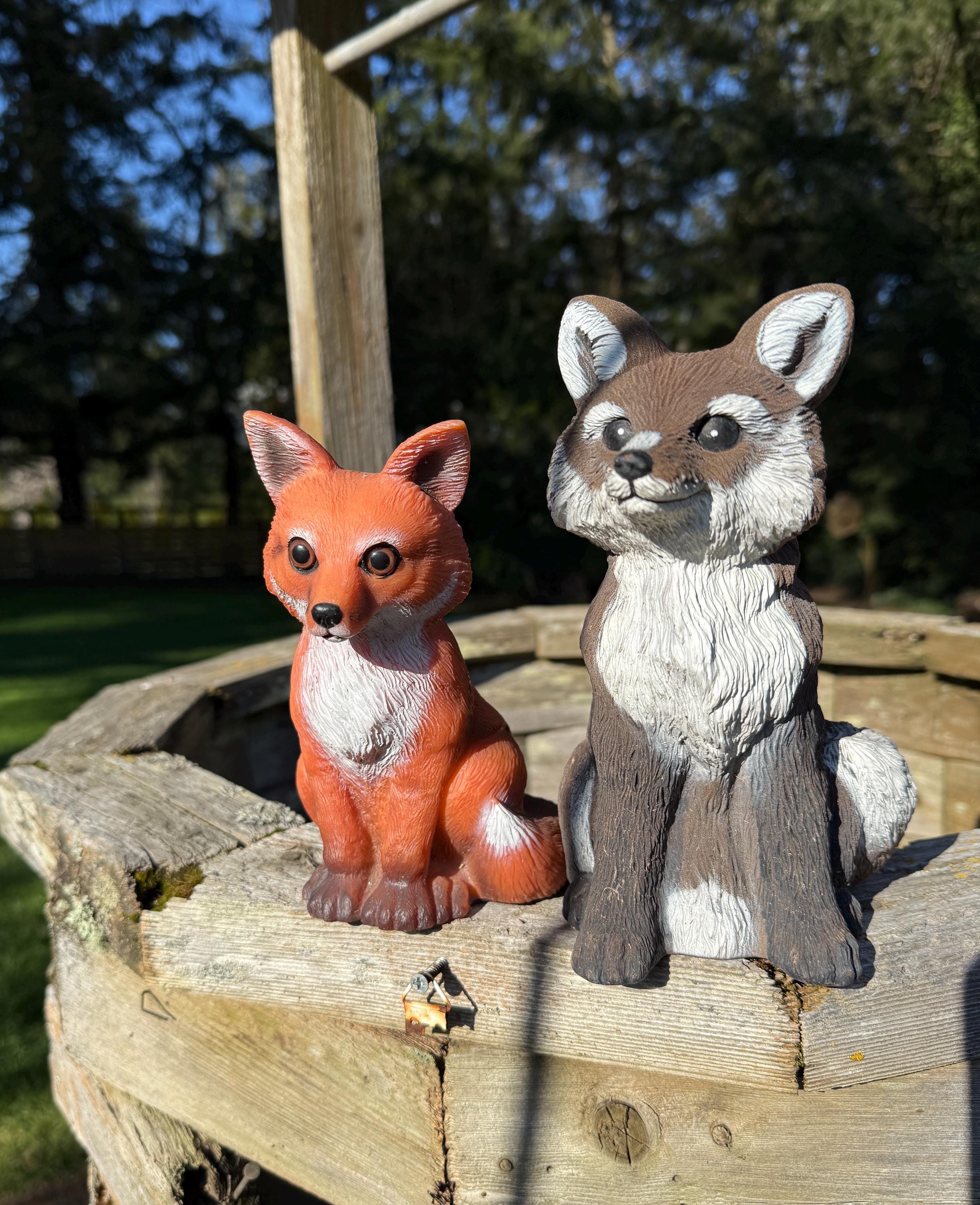 Vintage Fox Figurine - Etsy
